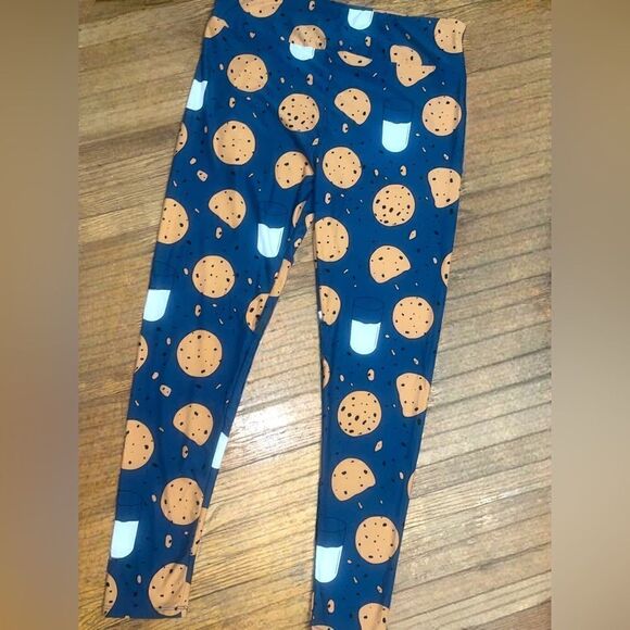 LuLaRoe Tall&Curvy Leggings •Milk & Cookies •Buttery Soft & Ultra Stretchy •NWOT - Picture 7 of 12